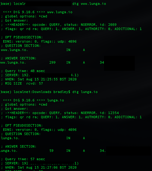 Test that the web domain point to the right location